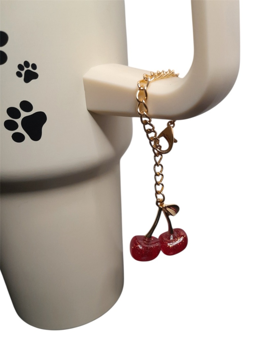 Mini Cherry Chain Charm - Picture 2 of 5